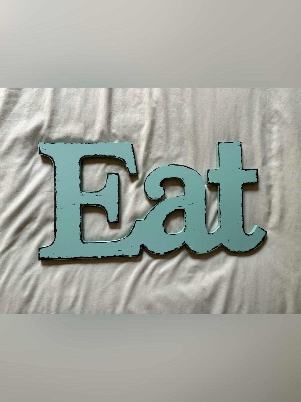 Rustic Teal “Eat” kitchen sign